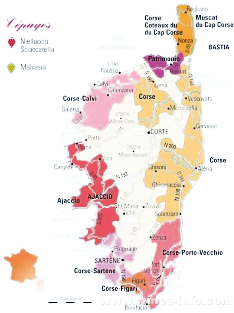 法国葡萄酒产区科西嘉岛（Corse）