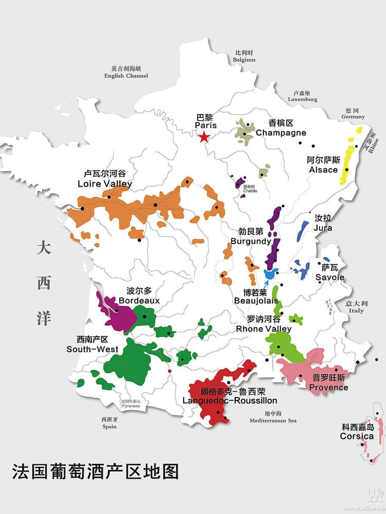 世界葡萄酒产区法国（France）